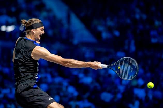 ALEXANDER ZVEREV GER in picture in match against LORENZO MUSETTI ITA at the ATP World Tour, Erste Bank Open at the Wiener Stadthalle Vienna