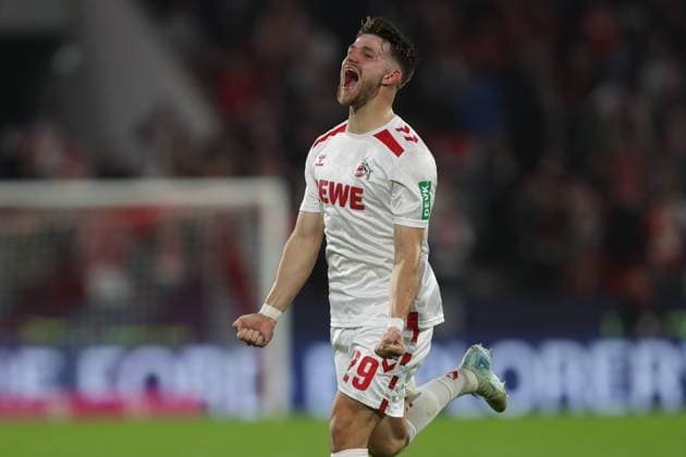 Jan Thielmann 1 FC Koeln Torjubel, celebrates after scoring his team s first goal during the 2 Bundesliga match between 1 FC Koeln and SC Paderborn 07, RheinEnergieStadion on October 25, 2024 in Cologne, Germany Photo by Oliver Kaelke DeFodi Images Jan Thielmann 1 FC Koeln celebrates after scoring his team s first goal during the 2 Bundesliga match between 1 FC Koeln and SC Paderborn 07 at RheinEnergieStadion on October 25, 2024 in Cologne, Germany Photo by Oliver Kaelke DeFodi Images DFL regulations prohibit any use of photographs as image sequences and or quasi video not used in POL SRB CRO FRA GBR NED ITA USA Defodi 678 2024 10 25 OK FCKSCP 1634 Defodi-678 not used in POL SRB CRO FRA GBR NED ITA USA DFL regulations prohibit any use of photographs as image sequences and or quasi-video.