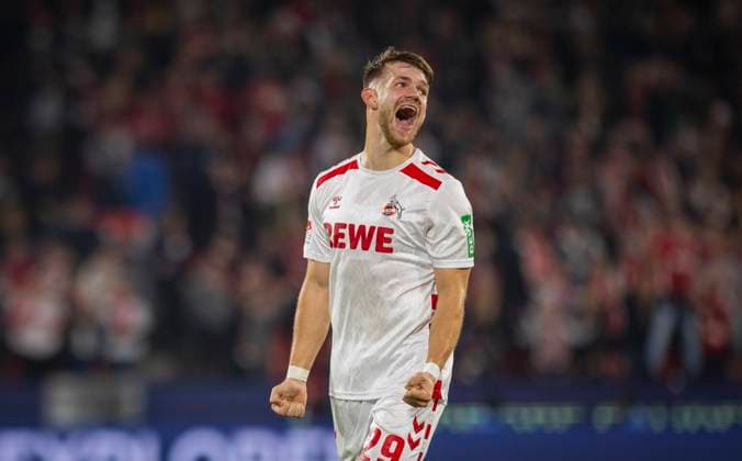 Cologne, Germany 25th Oct 2024 Goal celebration Jan Thielmann Cologne 1 FC Köln SC Paderborn 25 10 2024