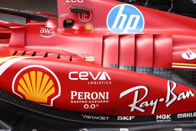 Scuderia Ferrari SF-24, mechanical detail cooling louvres, aerodynamism, aerodynamic, aerodynamics during the Formula 1 Gran Premio de la Ciudad de Mexico 2024, 20th round of the 2024 Formula One World Championship, WM, Weltmeisterschaft from October 25 to 27, 2024 on the Autodromo Hermanos Rodriguez, in Mexico City, Mexico - F1 - MEXICO CITY GRAND PRIX 2024 DPPI Panoramic 241025_R20_MESSICO_DP_EA028091