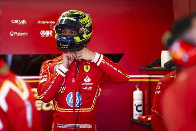BEARMAN Oliver (gbr), Scuderia Ferrari SF-24, portrait during the Formula 1 Gran Premio de la Ciudad de Mexico 2024, 20th round of the 2024 Formula One World Championship, WM, Weltmeisterschaft from October 25 to 27, 2024 on the Autodromo Hermanos Rodriguez, in Mexico City, Mexico - F1 - MEXICO CITY GRAND PRIX 2024 DPPI Panoramic  241025_R20_MESSICO_EA028198