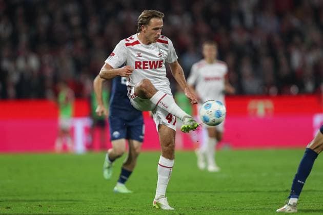 Mathias Olesen 1 FC Koeln in action, on the ball, single action during the 2 Bundesliga match between 1 FC Koeln and SC Paderborn 07, RheinEnergieStadion on October 25, 2024 in Cologne, Germany Photo by Oliver Kaelke DeFodi Images Mathias Olesen 1 FC Koeln controls the ball during the 2 Bundesliga match between 1 FC Koeln and SC Paderborn 07 at RheinEnergieStadion on October 25, 2024 in Cologne, Germany Photo by Oliver Kaelke DeFodi Images DFL regulations prohibit any use of photographs as image sequences and or quasi video not used in POL SRB CRO FRA GBR NED ITA USA Defodi 678 2024 10 25 OK FCKSCP 1776 Defodi-678 not used in POL SRB CRO FRA GBR NED ITA USA DFL regulations prohibit any use of photographs as image sequences and or quasi-video.