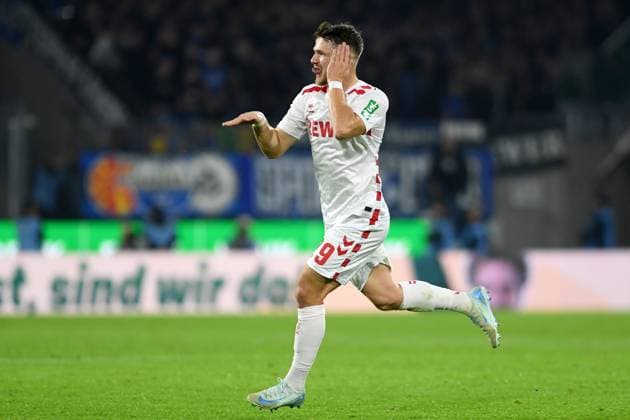Jan Thielmann 1 FC Koeln Torjubel, cheers after scoring his team™s first goal during the 2 Bundesliga match between 1 FC Köln and SC Paderborn 07 at RheinEnergieStadion on October 25, 2024 in Cologne, Germany Photo by Ralf Treese DeFodi Images Jan Thielmann 1 FC Koeln celebrates after scoring his team™s first goal during the 2 Bundesliga match between 1 FC Köln and SC Paderborn 07 at RheinEnergieStadion on October 25, 2024 in Cologne, Germany Photo by Ralf Treese DeFodi Images DFB DFL REGULATIONS PROHIBIT ANY USE OF PHOTOGRAPHS AS IMAGE SEQUENCES AND OR QUASI VIDEO not used in POL SRB CRO FRA GBR NED ITA USA Defodi 521 KOEPAD20241025 101 Defodi-521 not used in POL SRB CRO FRA GBR NED ITA USA DFB DFL REGULATIONS PROHIBIT ANY USE OF PHOTOGRAPHS AS IMAGE SEQUENCES AND OR QUASI-VIDEO.
