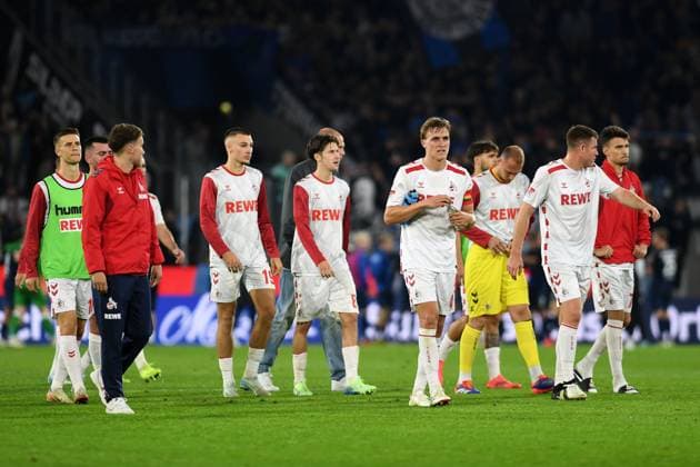 Player Koeln disappointed after the game during the 2 Bundesliga match between 1 FC Köln and SC Paderborn 07 at RheinEnergieStadion on October 25, 2024 in Cologne, Germany Photo by Ralf Treese DeFodi Images Player Koeln look dejected after the game during the 2 Bundesliga match between 1 FC Köln and SC Paderborn 07 at RheinEnergieStadion on October 25, 2024 in Cologne, Germany Photo by Ralf Treese DeFodi Images DFB DFL REGULATIONS PROHIBIT ANY USE OF PHOTOGRAPHS AS IMAGE SEQUENCES AND OR QUASI VIDEO not used in POL SRB CRO FRA GBR NED ITA USA Defodi 521 KOEPAD20241025 114 Defodi-521 not used in POL SRB CRO FRA GBR NED ITA USA DFB DFL REGULATIONS PROHIBIT ANY USE OF PHOTOGRAPHS AS IMAGE SEQUENCES AND OR QUASI-VIDEO.