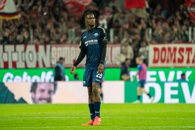 Ilyas Ansah SC Paderborn, 29 during the match against 1 FC Köln 1 FC Köln SC Paderborn, 25 10 2024, Soccer, 2 Bundesliga, RheinEnergieStadion Köln Copyright: HMBxMedia xMarcoxBader