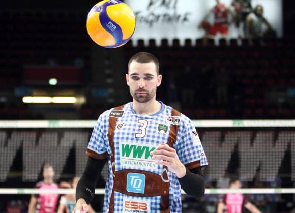 Victor RODRIGUEZ PEREZ Herrsching , He Volleyballl, Bundesliga 2024 25 WWK Volleys Herrsching vs Energiequelle Netzhoppers Koenigs Wusterhausen, Munich, BMW Park, 25 10 24 Copyright: WolfgangxFehrmann