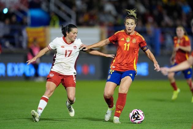 Football, Women, Test match, Spain - Canada