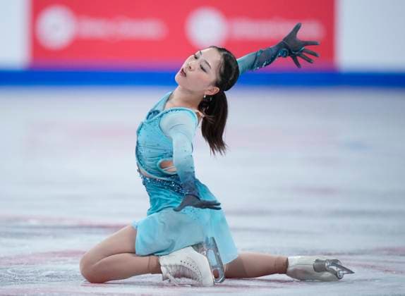 Hana Yoshida of Japan skates during the womens short program at the ISU Figure skating, Eiskunstlauf Skate Canada competition on October 25, 2024 in Halifax, Canada. Noxthirdxpartyxsales  (271157177)