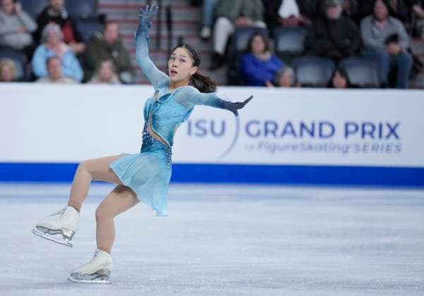 Hana Yoshida of Japan skates during the womens short program at the ISU Figure skating, Eiskunstlauf Skate Canada competition on October 25, 2024 in Halifax, Canada. Noxthirdxpartyxsales  (271157241)