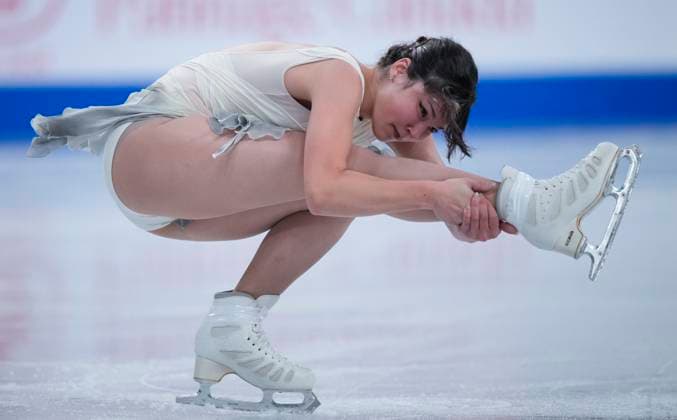 Alysa Liu of the U.S. skates during the womens short program at the ISU Figure skating, Eiskunstlauf Skate Canada competition on October 25, 2024 in Halifax, Canada. Noxthirdxpartyxsales  (271159340)