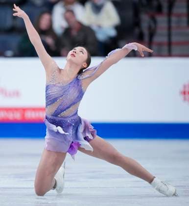 Yelim Kim of Korea skates during the womens short program at the ISU Figure skating, Eiskunstlauf Skate Canada competition on October 25, 2024 in Halifax, Canada. Noxthirdxpartyxsales  (271159960)