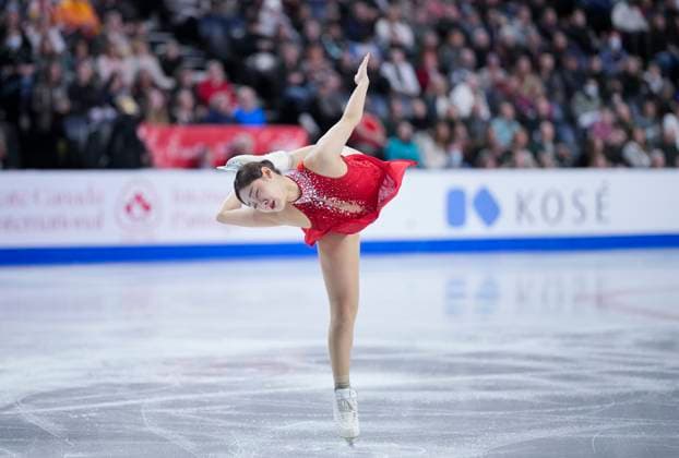 Seoyeong Wi of Korea skates during the womens short program at the ISU Figure skating, Eiskunstlauf Skate Canada competition on October 25, 2024 in Halifax, Canada. Noxthirdxpartyxsales  (271159546)