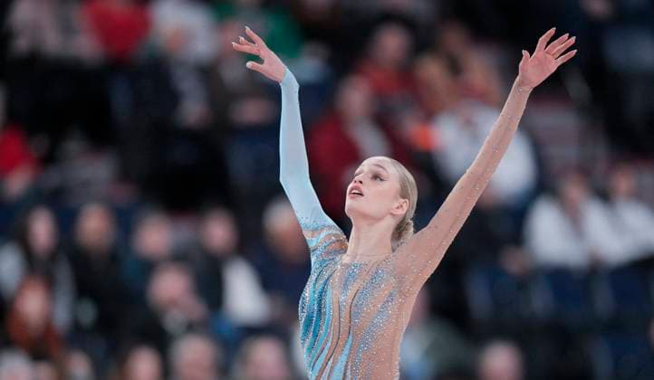 Kimmy Repond of Switzerland skates during the womens short program at the ISU Figure skating, Eiskunstlauf Skate Canada competition on October 25, 2024 in Halifax, Canada. Noxthirdxpartyxsales  (271160561)