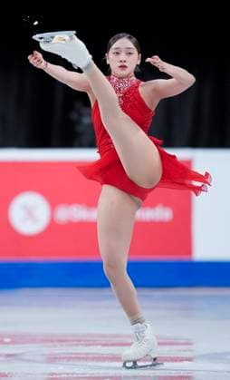 Seoyeong Wi of Korea skates during the womens short program at the ISU Figure skating, Eiskunstlauf Skate Canada competition on October 25, 2024 in Halifax, Canada. Noxthirdxpartyxsales  (271159563)