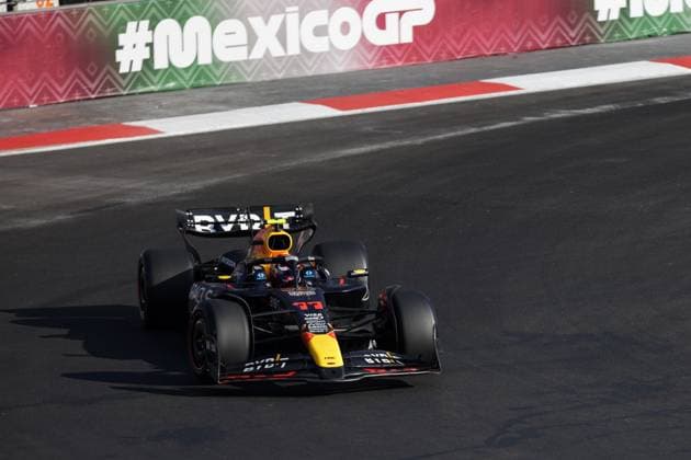 (241026) -- MEXICO CITY, Oct. 26, 2024 -- Red Bull s Mexican driver Sergio Perez competes during a practice session of the 2024 Formula One Mexico City Grand Prix at the Hermanos Rodriguez Circuit in Mexico City, Mexico, Oct. 25, 2024. (Photo by Xinhua) (SP)MEXICO-MEXICO CITY-F1-GRAND PRIX-PRACTICE SESSIONS FranciscoxCanedo 