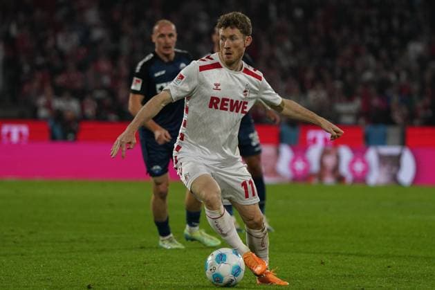 Football, 2 BL Season 2024 2025, 1 FC Köln SC Paderborn RheinenergieStadion Köln Florian Kainz, FC Köln, action, single image