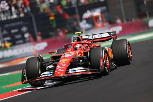 F1 Grand Prix of Mexico - Practice Ferrari driver Carlos Sainz participates in practice 1 for the Mexico City Grand Prix in Mexico City, Mexico, on October 25, 2024. Mexico City Mexico City Mexico  Copyright: xGerardoxVieyrax originalFilename:vieyra-notitle241025_npeui.jpg