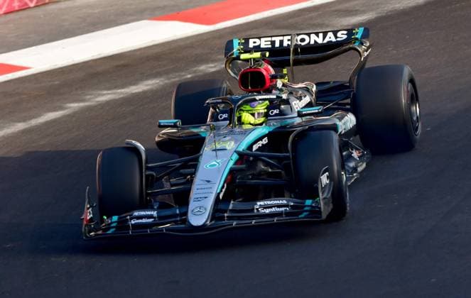 October 25, 2024, Mexico City, Mexico City, Mexico: The driver LEWIS HAMILTON(United Kingdom), of the Mercedes team, during the practice da y for the Mexican Grand Prix, at the Autodromo Hermanos Rodriguez. Mexico City Mexico - ZUMAn296 0775392340st Copyright: xJorgexNunezx