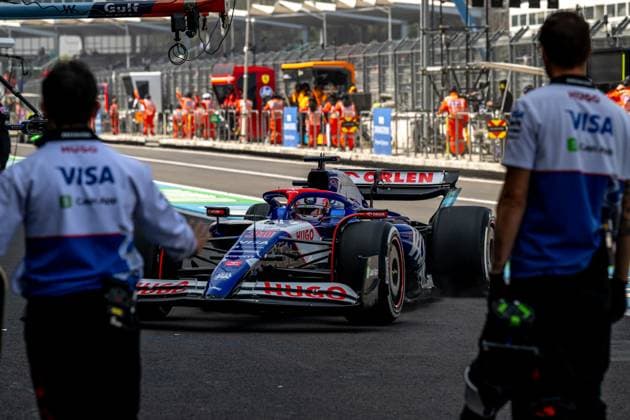 MEXICO CITY, MEXICO: Liam Lawson, racing for the Racing Bulls team during the 2024 Formula 1 Mexico City Grand Prix at the Autodromo Hermanos Rodriguez in Mexico City, Mexico