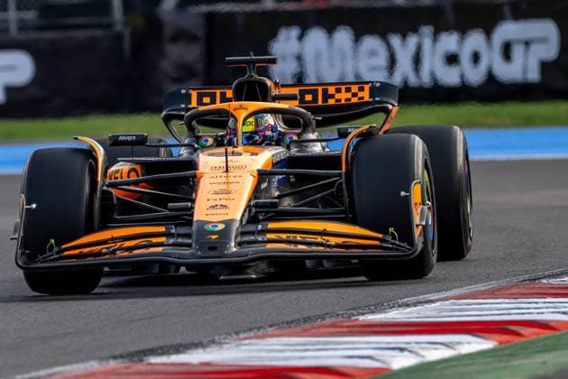 MEXICO CITY, MEXICO: Oscar Piastri, racing for the McLaren F1 team during the 2024 Formula 1 Mexico City Grand Prix at the Autodromo Hermanos Rodriguez in Mexico City, Mexico