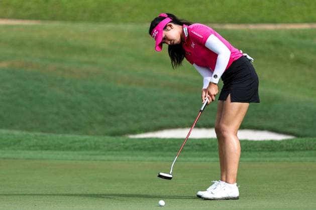 KUALA LUMPUR, - OCTOBER 26: Pajaree Anannarukarn of Thailand play a shot during the third round of the 2024 LPGA, Golf Damen Maybank Championship held at Kuala Lumpur Golf and Country Club in Kuala Lumpur, Malaysia on October 26, 2024.(Photo by Hazrin Yeob Men Shah Icon Sportswire) GOLF: OCT 26 LPGA Maybank Championship EDITORIAL USE ONLY Icon3782410260489