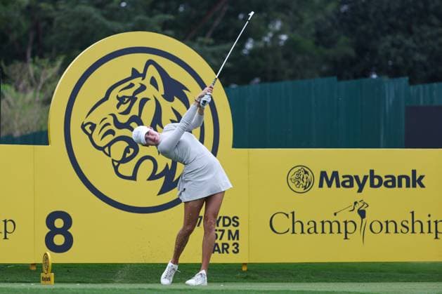KUALA LUMPUR, - OCTOBER 26: Nataliya Guseva play a shot during the third round of the 2024 LPGA, Golf Damen Maybank Championship held at Kuala Lumpur Golf and Country Club in Kuala Lumpur, Malaysia on October 26, 2024.(Photo by Hazrin Yeob Men Shah Icon Sportswire) GOLF: OCT 26 LPGA Maybank Championship EDITORIAL USE ONLY Icon3782410262447