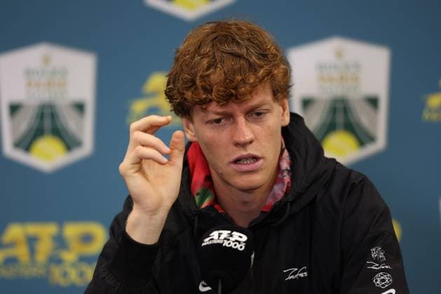 ROLEX PARIS MASTERS TENNIS 2024 Thierry Larret Maxppp. Tennis. Rolex Paris Masters. Accorhotels Arena, Paris (75), le 26 Octobre 2024. Conference de presse Jannik SINNER (ITA) Paris (75) ACCORHOTELS ARENA ILE DE FRANCE FRANCE  Copyright: xMAXPPPxThierryxLarretx TL_20241026_9092 0775453516st