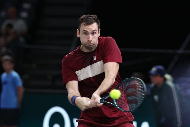 ROLEX PARIS MASTERS TENNIS 2024 Thierry Larret Maxppp. Tennis. Rolex Paris Masters. Accorhotels Arena, Paris (75), le 26 Octobre 2024. Qualifications : Cameron NORRIE (GBR) vs Quentin HALYS (FRA) Paris (75) ILE DE FRANCE FRANCE  Copyright: xMAXPPPxThierryxLarretx TL_20241026_9009 0775453504st