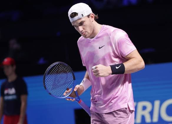 TENNIS - ATP, Tennis Herren Erste Bank Open VIENNA,AUSTRIA,26.OCT.24 - TENNIS - ATP World Tour, Erste Bank Open. Image shows the rejoicing of Jack Draper (GBR).  GEPAxpictures xWalterxLuger