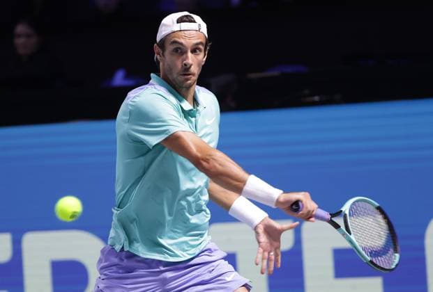TENNIS - ATP, Tennis Herren Erste Bank Open VIENNA,AUSTRIA,26.OCT.24 - TENNIS - ATP World Tour, Erste Bank Open. Image shows Lorenzo Musetti (ITA).  GEPAxpictures xWalterxLuger