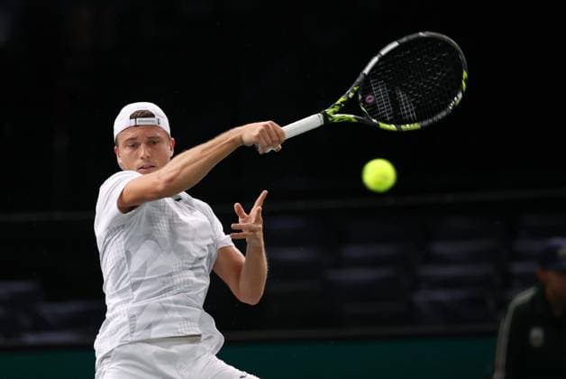 ROLEX PARIS MASTERS TENNIS 2024 Thierry Larret Maxppp. Tennis. Rolex Paris Masters. Accorhotels Arena, Paris (75), le 26 Octobre 2024. Qualifications : Alexandre MULLER (FRA) vs Roberto CARBALLES BAENA (ESP) Paris (75) ILE DE FRANCE FRANCE  Copyright: xMAXPPPxThierryxLarretx TL_20241026_7099 0775477954st