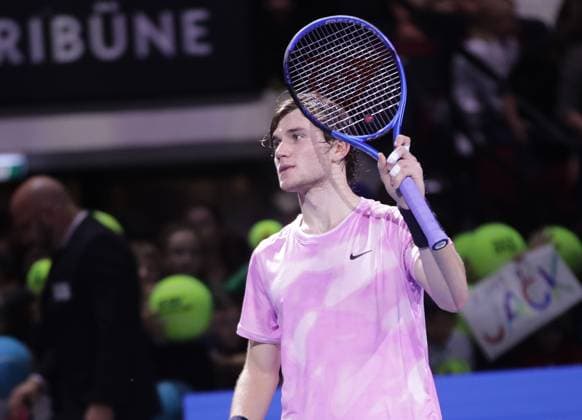 TENNIS - ATP, Tennis Herren Erste Bank Open VIENNA,AUSTRIA,26.OCT.24 - TENNIS - ATP World Tour, Erste Bank Open. Image shows the rejoicing of Jack Draper (GBR).  GEPAxpictures xWalterxLuger