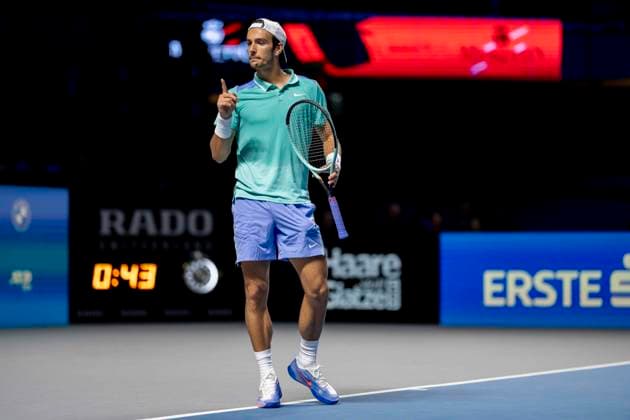 LORENZO MUSETTI ITA in picture in match against JACK DRAPER GBR at the ATP World Tour, Erste Bank Open at the Wiener Stadthalle Vienna
