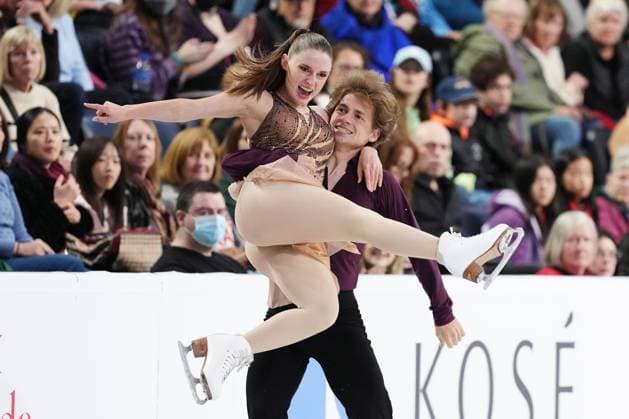 October 26, 2024, Halifax, Ns, Canada: Ice Dancers Oona Brown and Gage Brown, of the United States, compete in rhythm dance at the Skate Canada International Figure skating, Eiskunstlauf competition in Halifax on Saturday, October 26, 2024. Oona Brown, Gage Brown - ZUMAc35_ 20241026_zaf_c35_008 Copyright: xDarrenxCalabresex