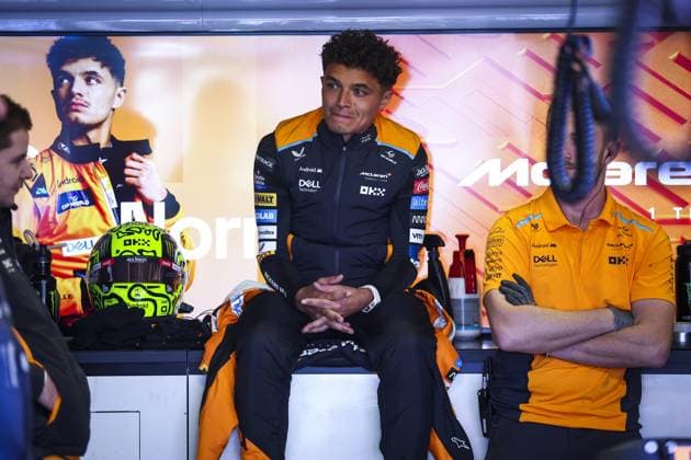 NORRIS Lando (gbr), McLaren F1 Team MCL38, portrait during the Formula 1 Gran Premio de la Ciudad de Mexico 2024, 20th round of the 2024 Formula One World Championship, WM, Weltmeisterschaft from October 25 to 27, 2024 on the Autodromo Hermanos Rodriguez, in Mexico City, Mexico - F1 - MEXICO CITY GRAND PRIX 2024 DPPI Panoramic  EA021932