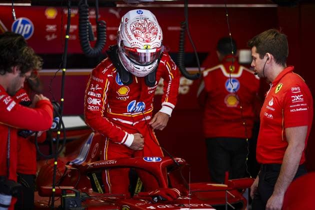 LECLERC Charles (mco), Scuderia Ferrari SF-24, portrait during the Formula 1 Gran Premio de la Ciudad de Mexico 2024, 20th round of the 2024 Formula One World Championship, WM, Weltmeisterschaft from October 25 to 27, 2024 on the Autodromo Hermanos Rodriguez, in Mexico City, Mexico - F1 - MEXICO CITY GRAND PRIX 2024 DPPI Panoramic  241026_R20_MESSICO_EA021820