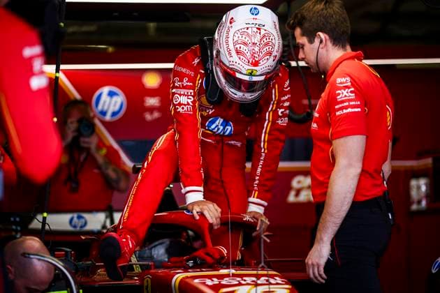 LECLERC Charles (mco), Scuderia Ferrari SF-24, portrait during the Formula 1 Gran Premio de la Ciudad de Mexico 2024, 20th round of the 2024 Formula One World Championship, WM, Weltmeisterschaft from October 25 to 27, 2024 on the Autodromo Hermanos Rodriguez, in Mexico City, Mexico - F1 - MEXICO CITY GRAND PRIX 2024 DPPI Panoramic  241026_R20_MESSICO_EA021810