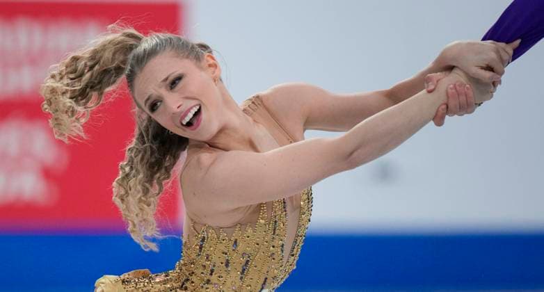 Emilia Zingas and Vadim Kolesnik of the U.S. skate during the rhythm dance program at the ISU Figure skating, Eiskunstlauf Skate Canada competition on October 26, 2024 in Halifax, Canada. Noxthirdxpartyxsales  (271236232)