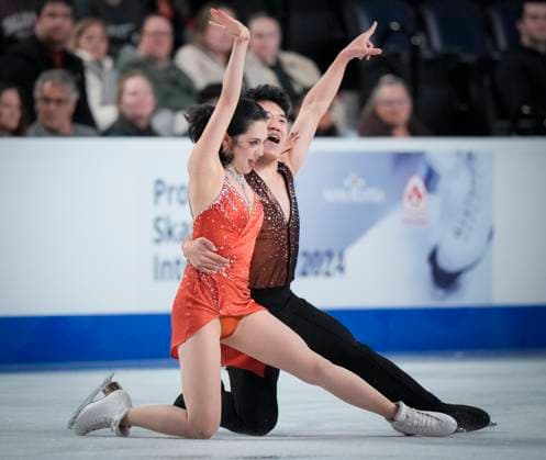 Hannah Lim and Ye Quan of Korea skate during the rhythm dance program at the ISU Figure skating, Eiskunstlauf Skate Canada competition on October 26, 2024 in Halifax, Canada. Noxthirdxpartyxsales  (271237755)