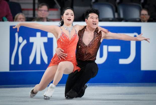 Hannah Lim and Ye Quan of Korea skate during the rhythm dance program at the ISU Figure skating, Eiskunstlauf Skate Canada competition on October 26, 2024 in Halifax, Canada. Noxthirdxpartyxsales  (271237757)