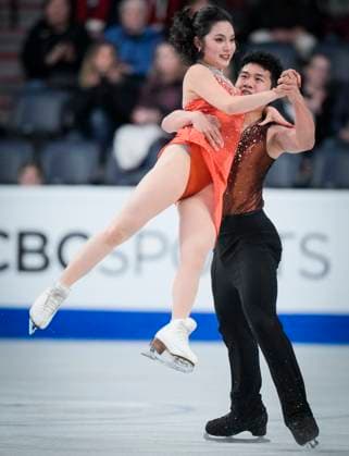 Hannah Lim and Ye Quan of Korea skate during the rhythm dance program at the ISU Figure skating, Eiskunstlauf Skate Canada competition on October 26, 2024 in Halifax, Canada. Noxthirdxpartyxsales  (271237760)