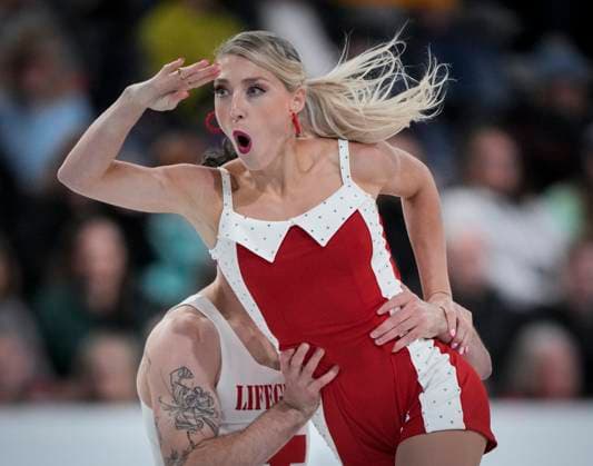 Piper Gilles and Paul Poirier of Canada skate during the rhythm dance program at the ISU Figure skating, Eiskunstlauf Skate Canada competition on October 26, 2024 in Halifax, Canada. Noxthirdxpartyxsales  (271237954)