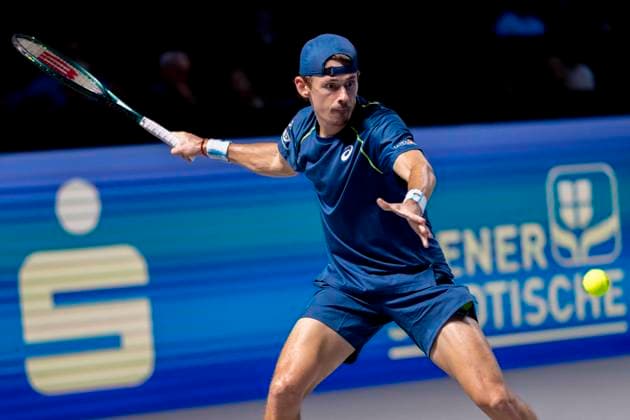 ALEXANDER DE MINAUR AUS, in picture in match against KAREN KHACHANOV winner at the ATP World Tour, Erste Bank Open at the Wiener Stadthalle Vienna