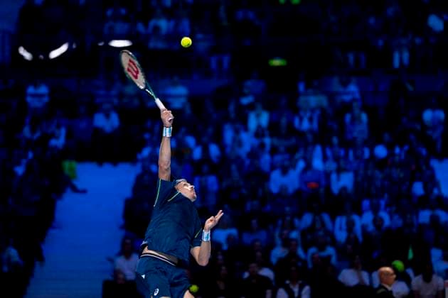 ALEXANDER DE MINAUR AUS, in picture in match against KAREN KHACHANOV winner at the ATP World Tour, Erste Bank Open at the Wiener Stadthalle Vienna