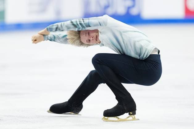 October 26, 2024, Halifax, Ns, Canada: Ilia Malinin of the United States competes in the men s short program at the Skate Canada International Figure skating, Eiskunstlauf competition in Halifax on Saturday, October 26, 2024. Ilia Malinin  - ZUMAc35_ 20241026_zaf_c35_073 Copyright: xDarrenxCalabresex
