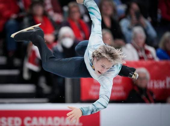 Ilia Malinin of the U.S. skates during the mens short program at the ISU Figure skating, Eiskunstlauf Skate Canada competition on October 26, 2024 in Halifax, Canada. Noxthirdxpartyxsales  (271249645)