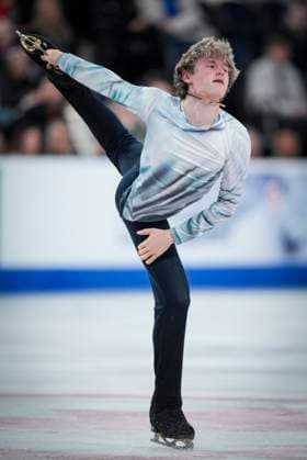 Ilia Malinin of the U.S. skates during the mens short program at the ISU Figure skating, Eiskunstlauf Skate Canada competition on October 26, 2024 in Halifax, Canada. Noxthirdxpartyxsales  (271249655)