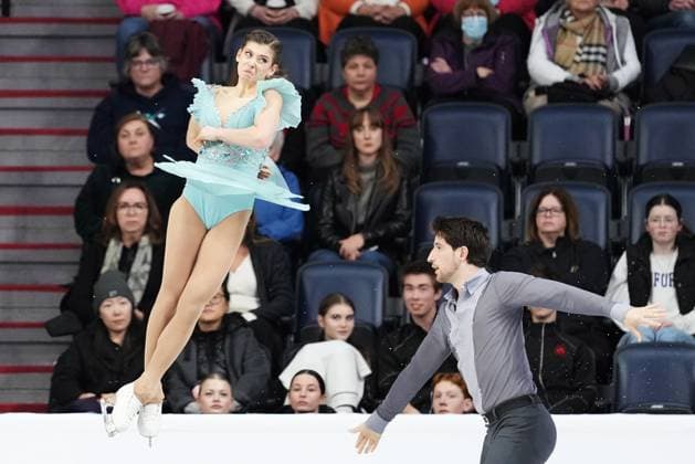 October 26, 2024, Halifax, Ns, Canada: Anastasia Golubeva and Hektor Giotopoulos Moore of Australia compete in the pairs free program at the Skate Canada International Figure skating, Eiskunstlauf competition in Halifax on Saturday, October 26, 2024. Anastasia Golubeva, Hektor Giotopoulos Moore  - ZUMAc35_ 20241026_zaf_c35_193 Copyright: xDarrenxCalabresex