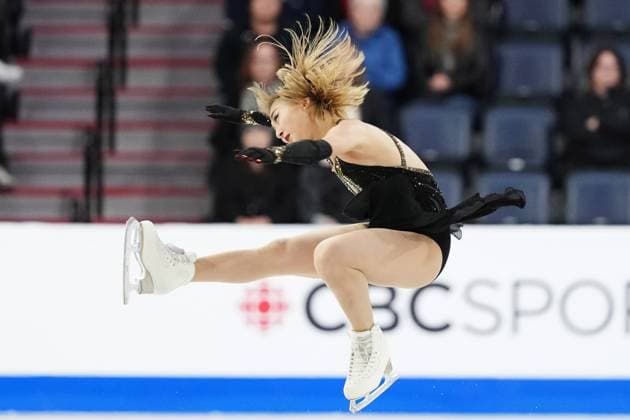 October 26, 2024, Halifax, Ns, Canada: Kaori Sakamoto of Japan competes in the women s free program at the Skate Canada International Figure skating, Eiskunstlauf competition in Halifax on Saturday, October 26, 2024. Kaori Sakamoto  - ZUMAc35_ 20241026_zaf_c35_235 Copyright: xDarrenxCalabresex