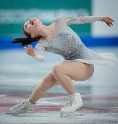 Rino Matsuike of Japan skates during the womens free skating program at the ISU Figure skating, Eiskunstlauf Skate Canada competition on October 26, 2024 in Halifax, Canada. Matsuike finished second. Noxthirdxpartyxsales  (271288270)